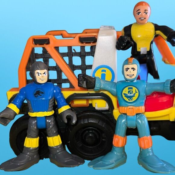 Fisher Price Imaginext Deep Sea Dive Jeep ATV Vehicle & 3 Diver Figures - Picture 8 of 8